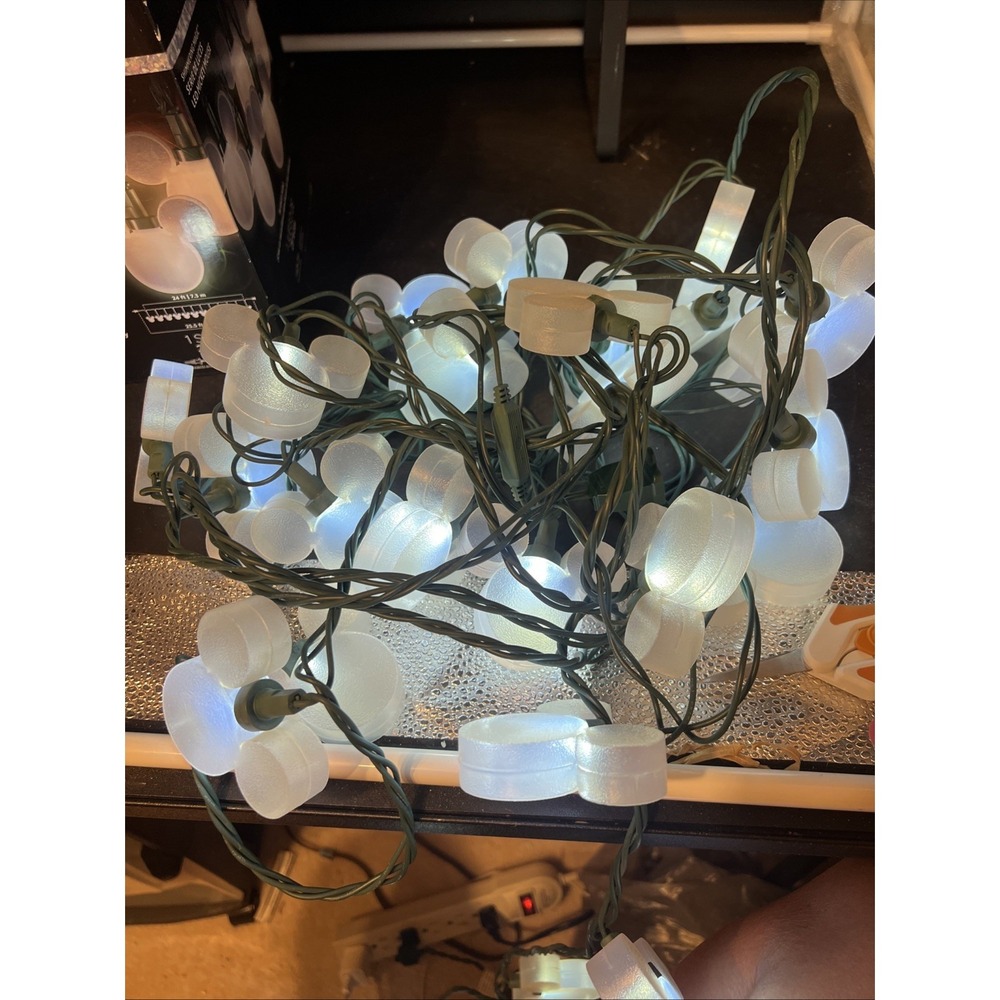 Disney Shimmering Magic Light String, Pure White, 25 ct & 24 ft Lighted Led - Picture 4 of 5